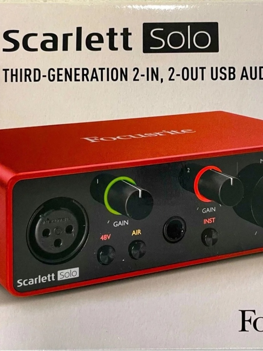 Focusrite Scarlett Solo 3rd Gen USB Audio Interface